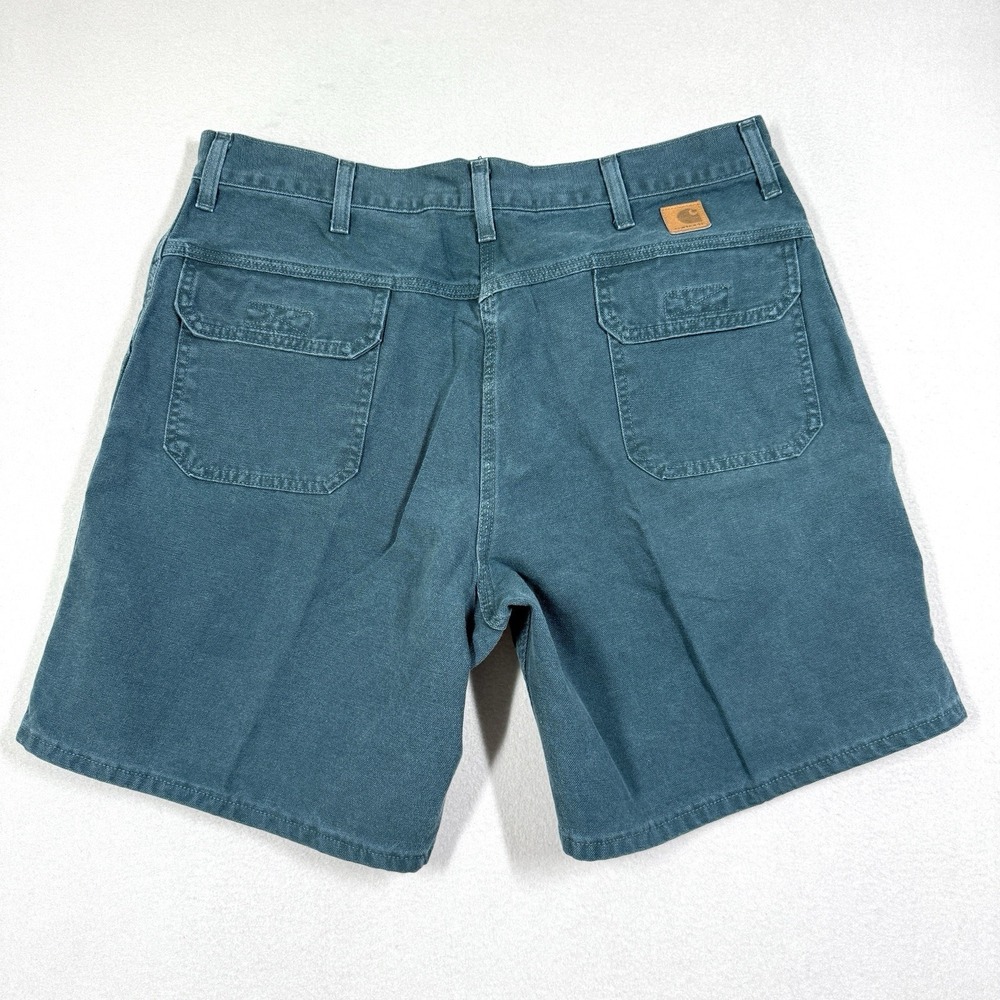 Vintage Carhartt Shorts Mens 38 Canvas Carpenter Workwear 90s WU1191 USA Made